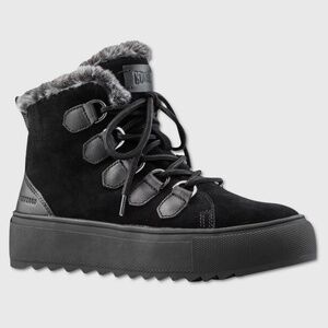 Cougar Avril Suede And Leather Boots - NIB Womens‎ Size 7 Black - #48275-ZZ5